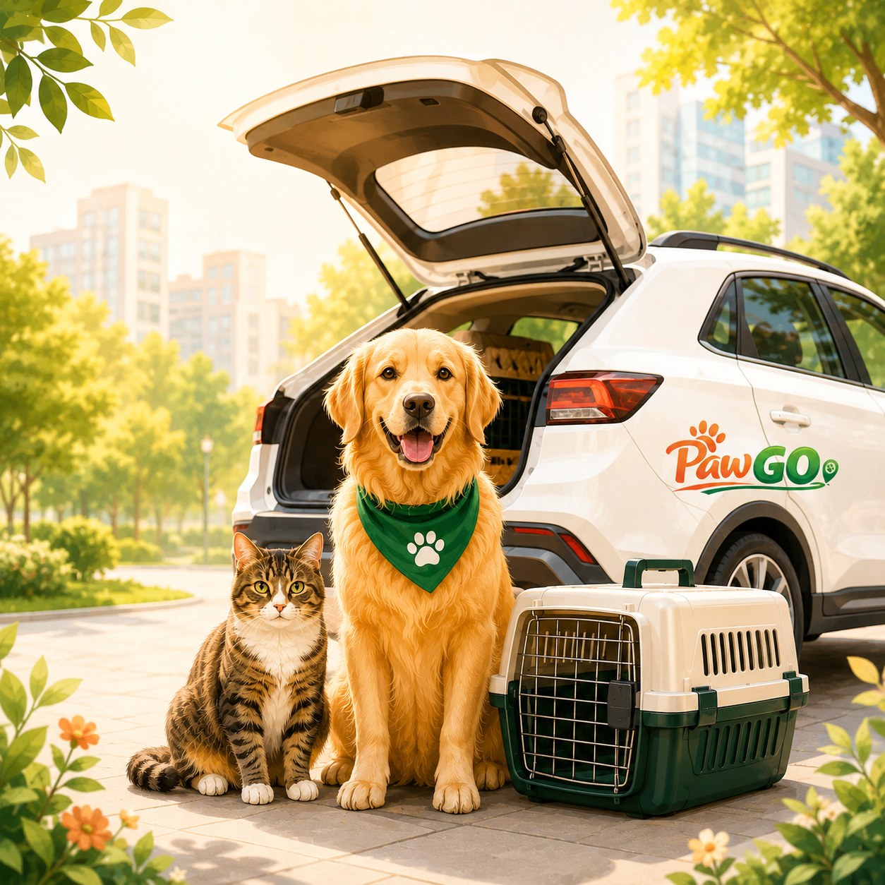 PawGO — поездка с собакой, кошкой и переноской